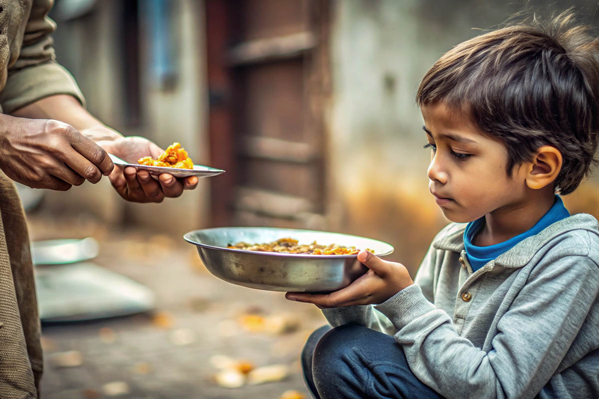 Community kitchen serving meals