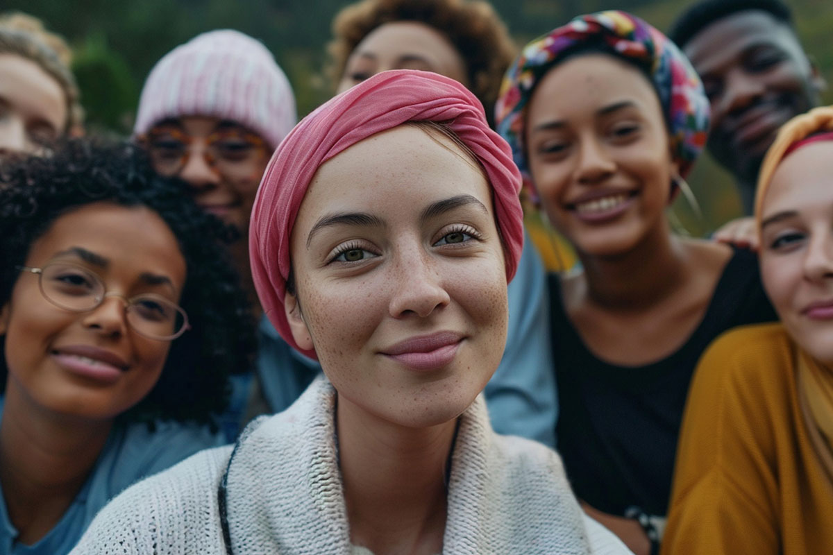 Women attending skill training session